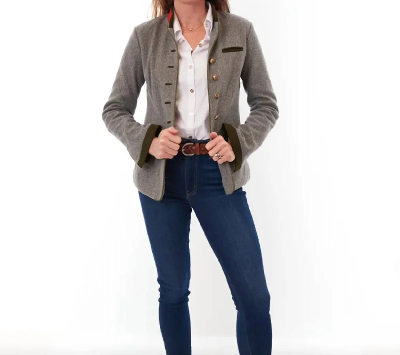 women’s chic formal cardigans-Alpen Jacket In Gray