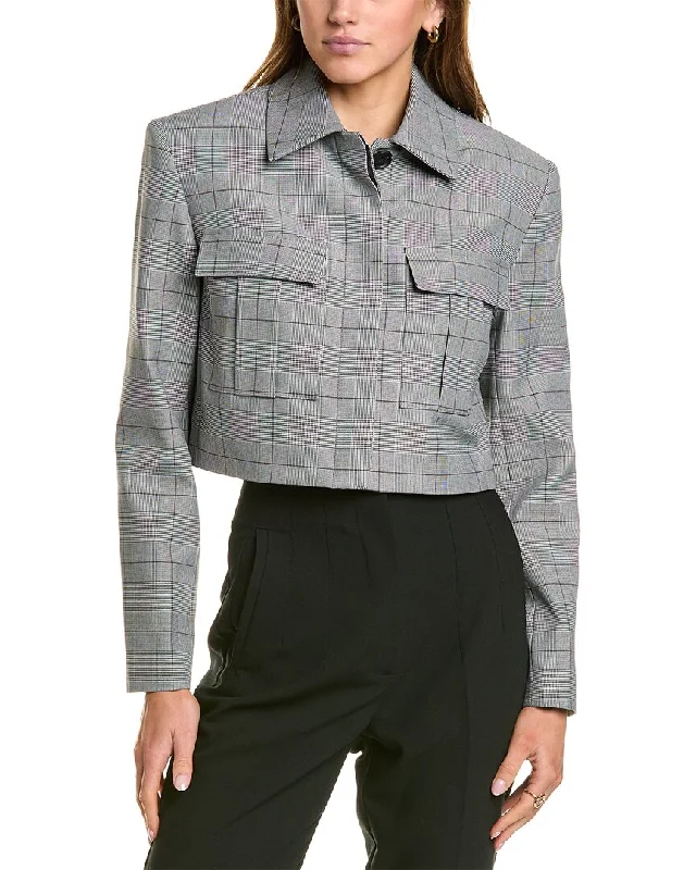 women’s trendy fall cardigans-BCBGMAXAZRIA Cropped Jacket