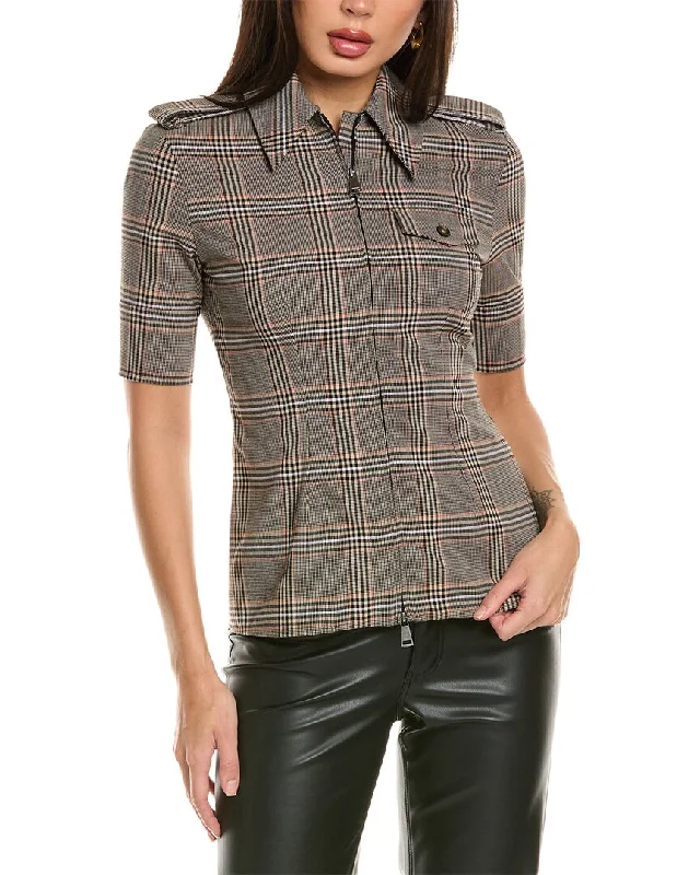 women’s smart casual winter outfits-Sportmax Pirania Wool-Blend Shirt