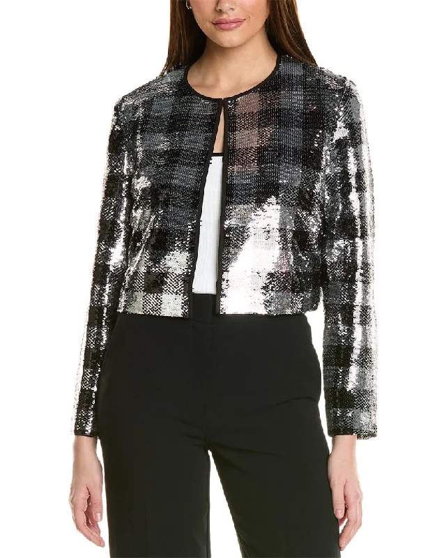 women’s cozy holiday cardigans-St. John Sequin Jacket