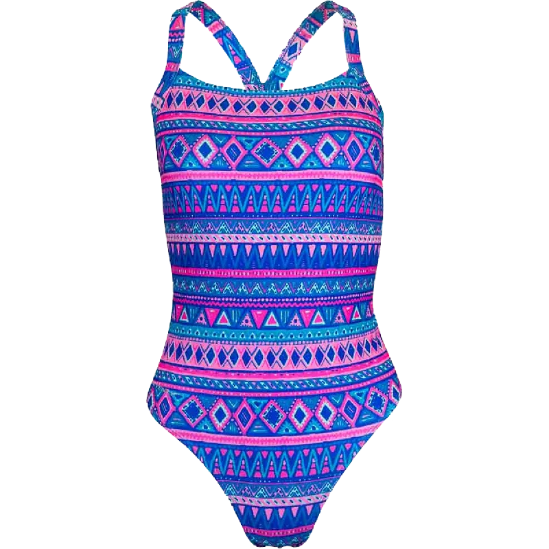 women’s stylish party tops-Women's Aztec Goddess Racerback