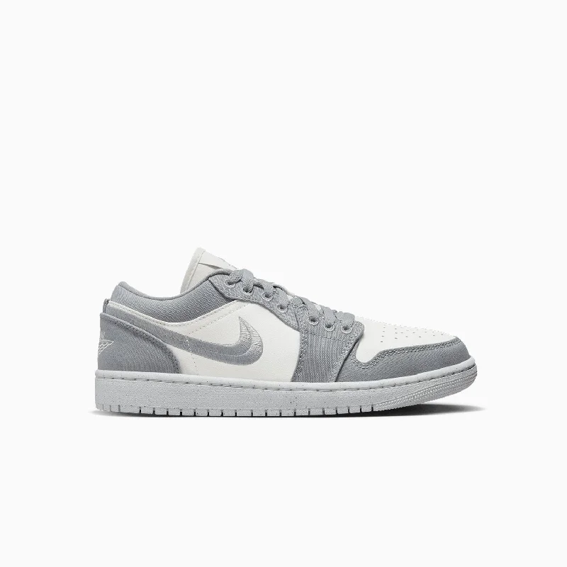 women shoes with durable outdoor soles-Women's Air Jordan 1 Low SE "Light Steel Grey"