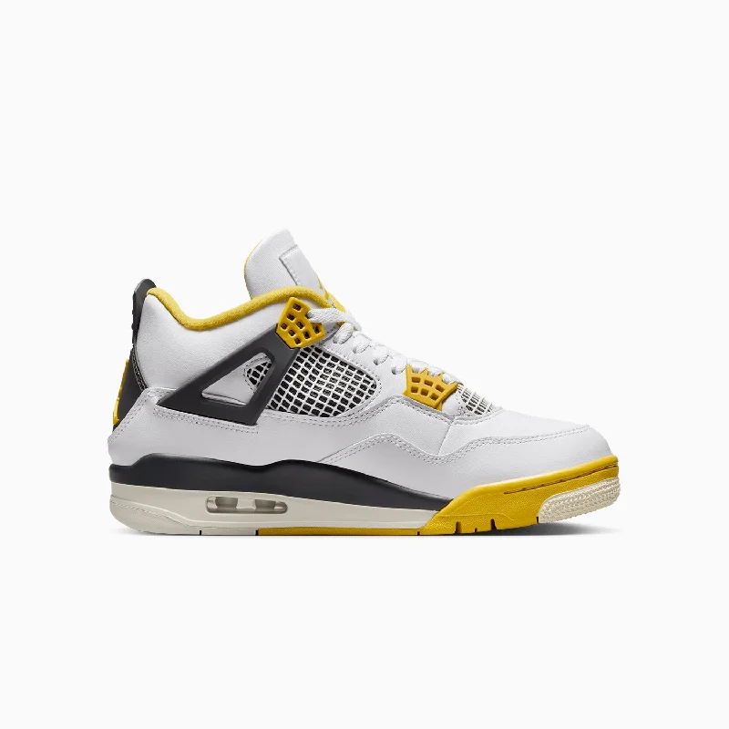 women shoes for outdoor fitness activities-Women's Air Jordan 4 Retro "Vivid Sulfur"