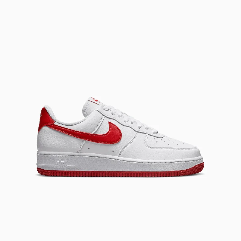 women shoes for stylish weekend fashion-Women's Air Force 1 `07 Next Nature "White Gym Red"