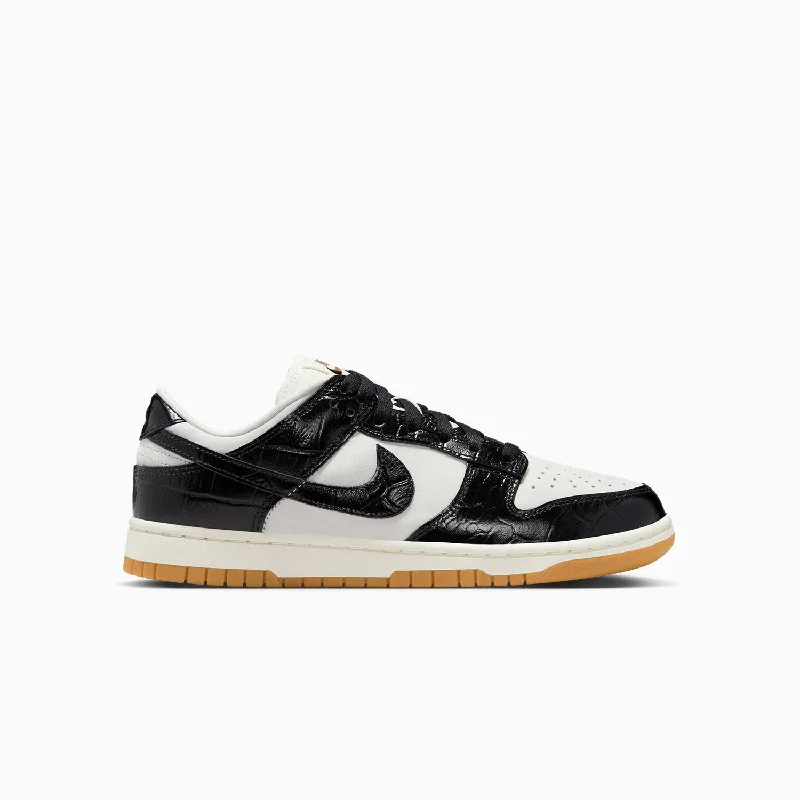 women shoes with fashionable buckle accents-Women's Dunk LX "Black Croc"