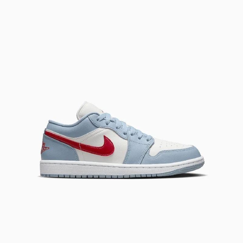 women shoes for relaxed summer holidays-Women's Air Jordan 1 Low "Blue Grey"