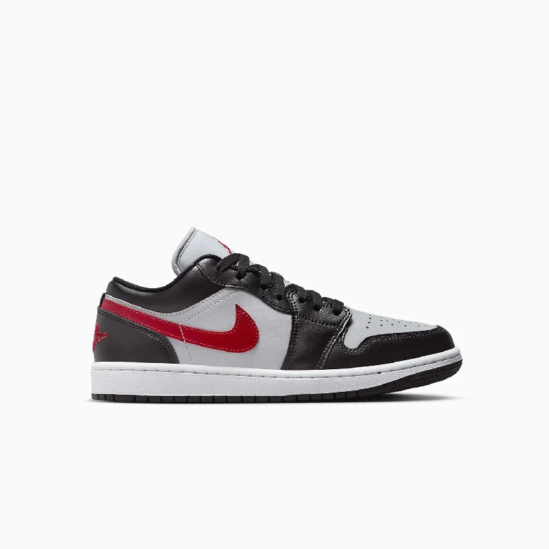 women shoes for casual evening events-Women's Air Jordan 1 Low "Wolf Grey Gym Red"