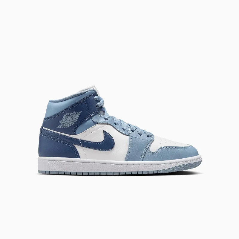 women shoes for autumn and winter warmth-Women's Air Jordan 1 Mid "Diffused Blue"