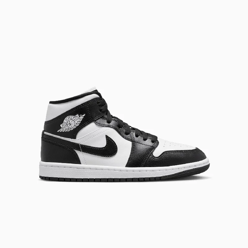 women shoes for elegant holiday parties-Women's Air Jordan 1 Mid "Panda"