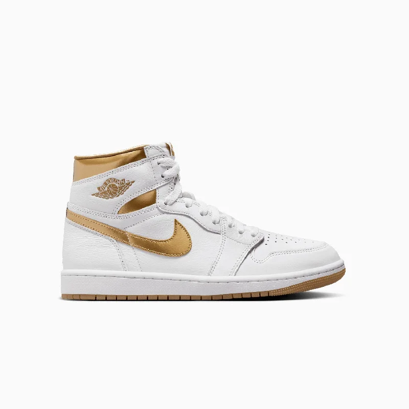 women shoes for formal office dinners-Women's Air Jordan 1 Retro High OG "Metallic Gold"