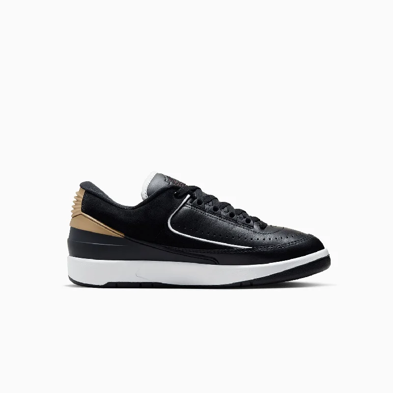 women shoes for versatile day-to-night wear-Women's Air Jordan 2 Retro Low "Black Varsity Red"