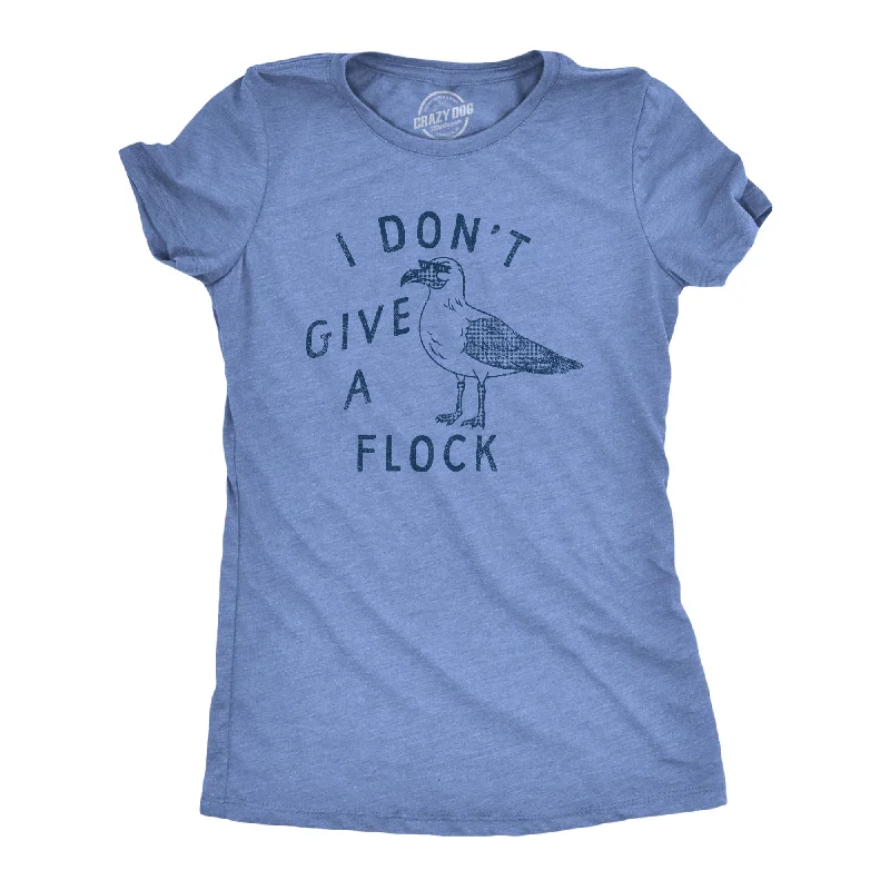 women’s trendy fashion skirts for fall-Womens I Dont Give A Flock T Shirt Funny Rude Seagull Joke Tee For Ladies