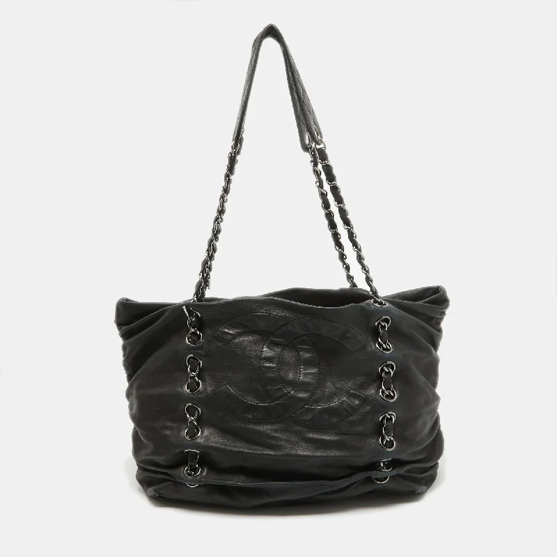 best handbags for busy professionals -Chanel Black Leather Timeless Sharpel Tote