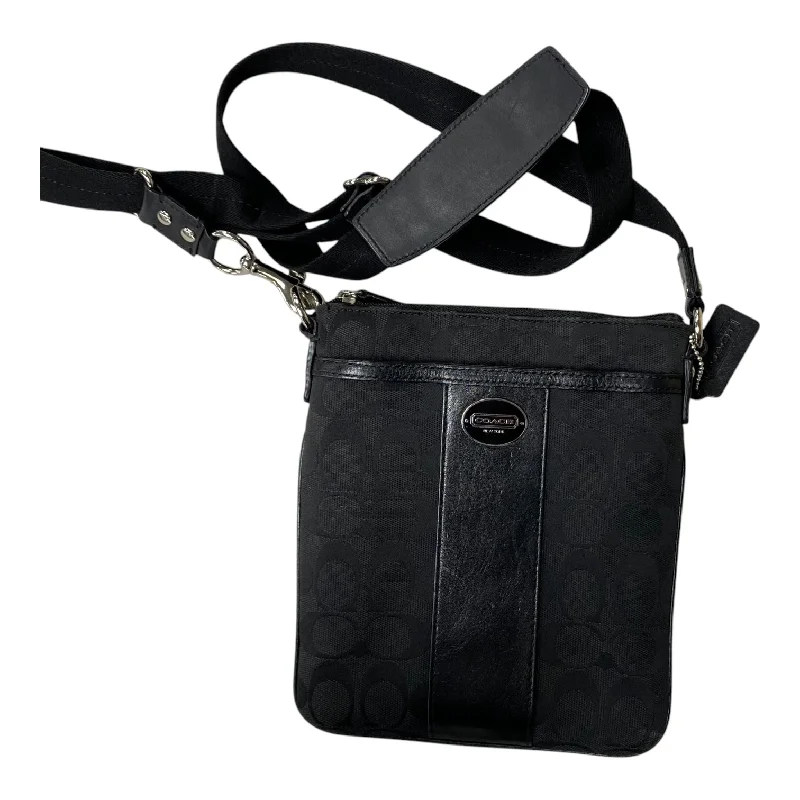 luxury handbags with elegant accents -Crossbody Designer By Coach In Black, Size:Medium