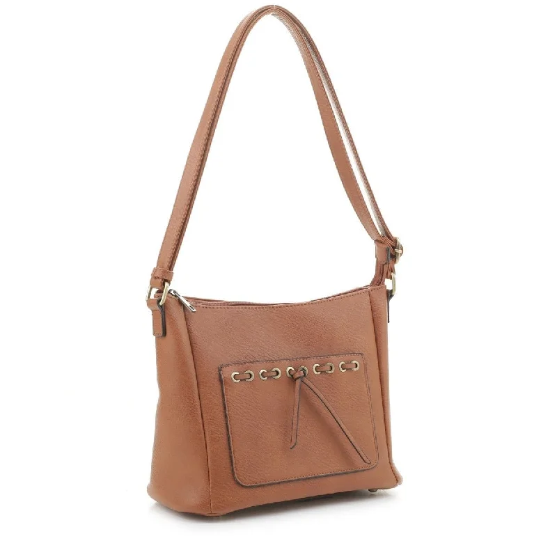 designer handbags for business events -DSC31187LK Woven Detail Concealed Carry Crossbody