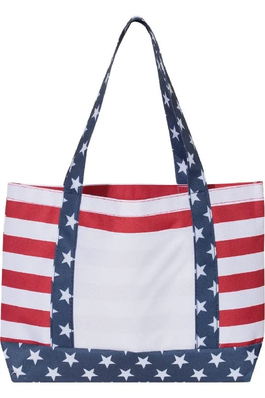 luxury handbags for every occasion -OAD Americana Boater Tote