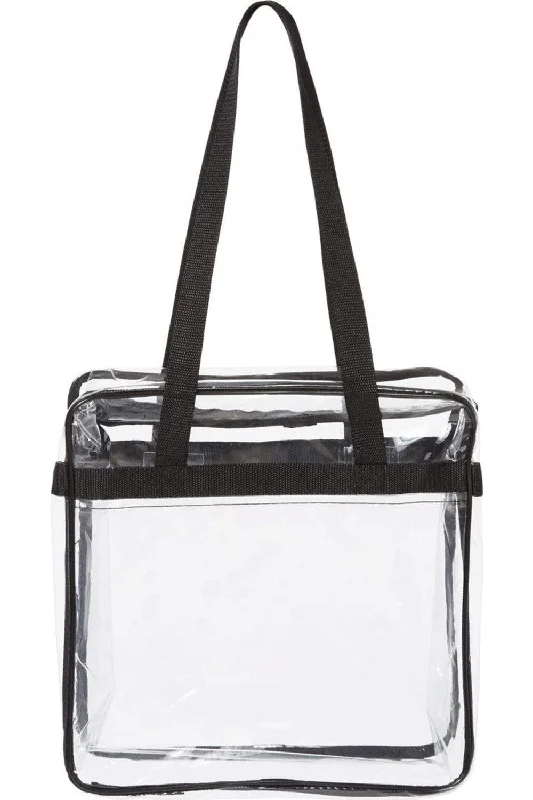 stylish handbags for trendy office workers -OAD Clear Tote with Zippered Top