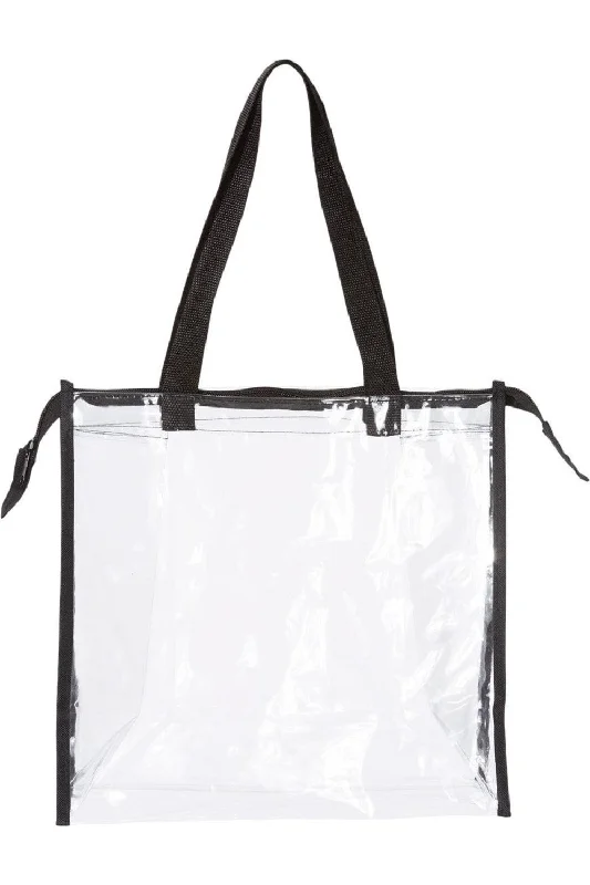 best handbags for professional travel -OAD Clear Zippered Tote with Full Gusset