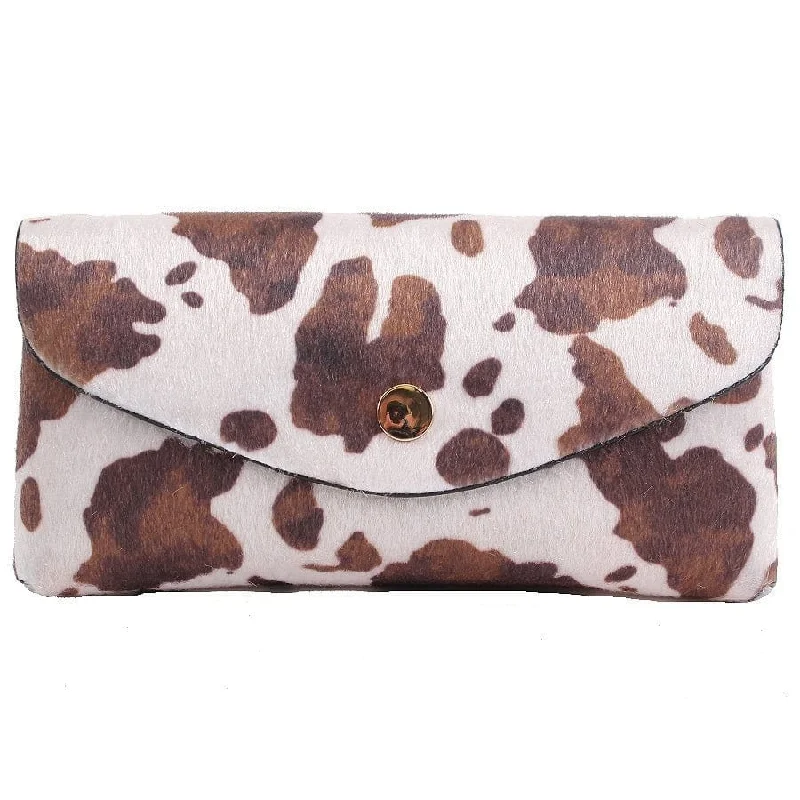 fashionable handbags for working women -TG10084 Fur Cow Convertible Crossbody/Fanny Pack