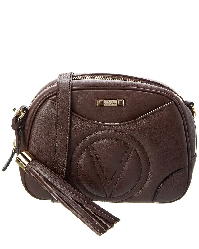 practical handbags for stylish women -Valentino by Mario Valentino Dalit Signature Leather Crossbody