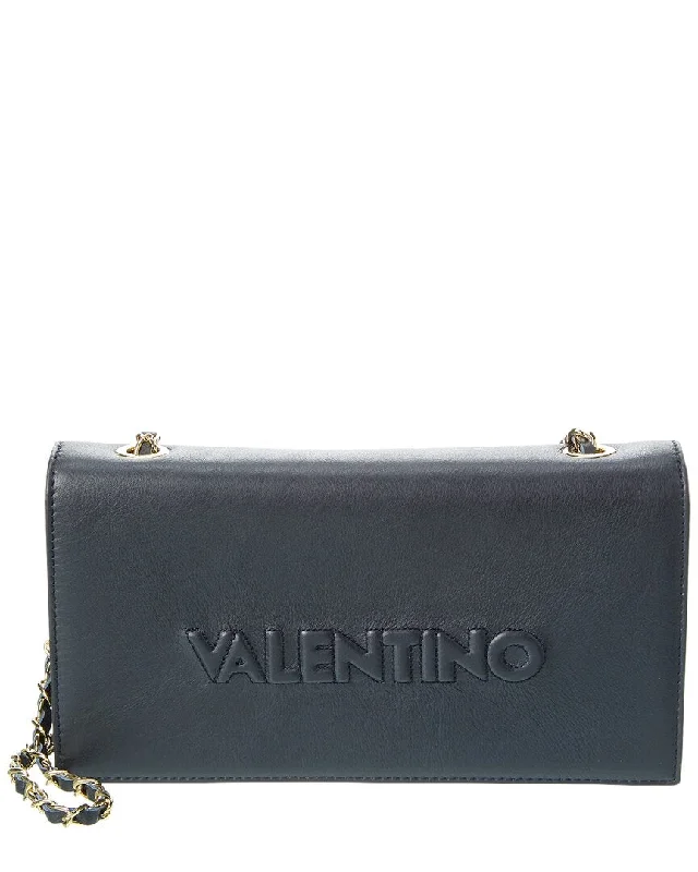 affordable luxury handbags for working women -Valentino by Mario Valentino Lena Embossed Leather Crossbody