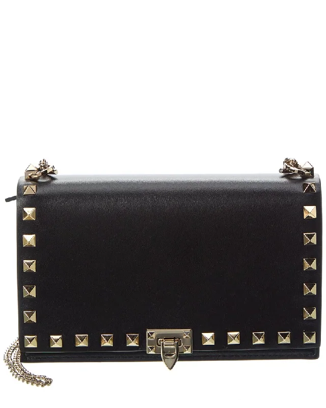 trendy handbags for stylish women on the move -Valentino Rockstud Leather Crossbody