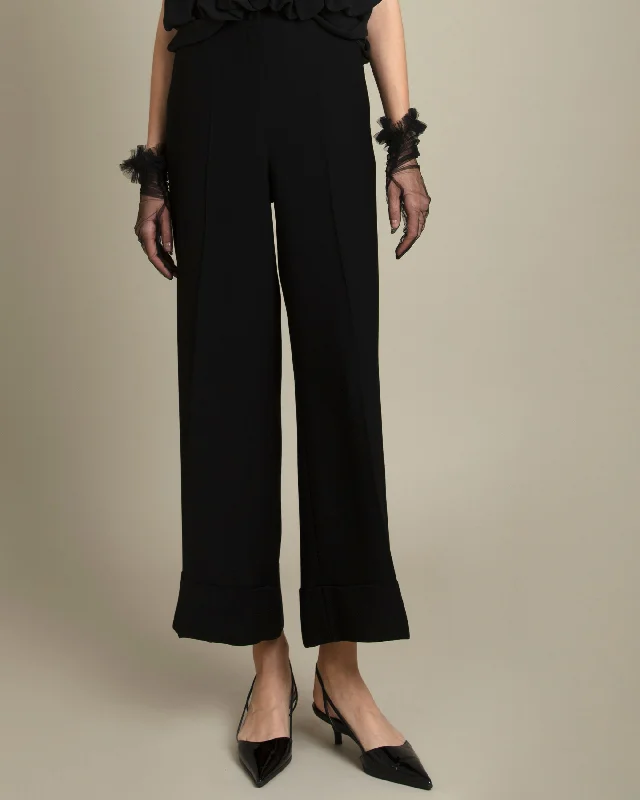 women’s comfortable evening tops-Straight Cut Pants