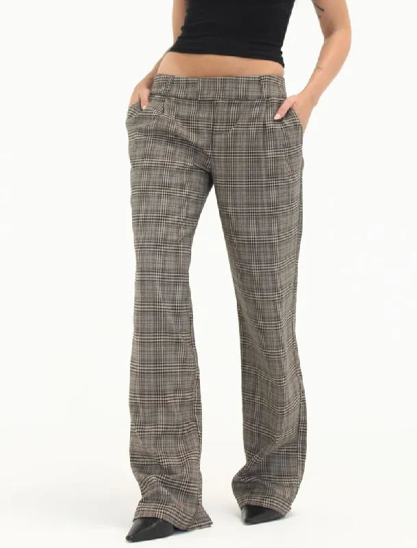 women’s cozy fashion jackets for winter-Ford Trouser | Heritage Plaid