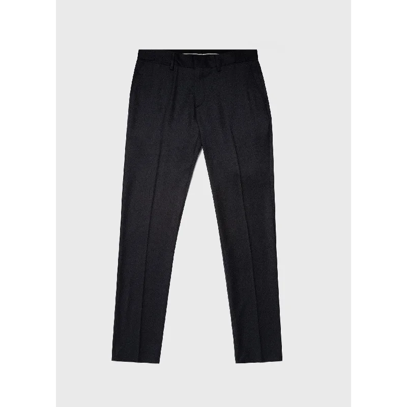 women’s chic summer jackets-Wool Trouser | Men | Charcoal Melange